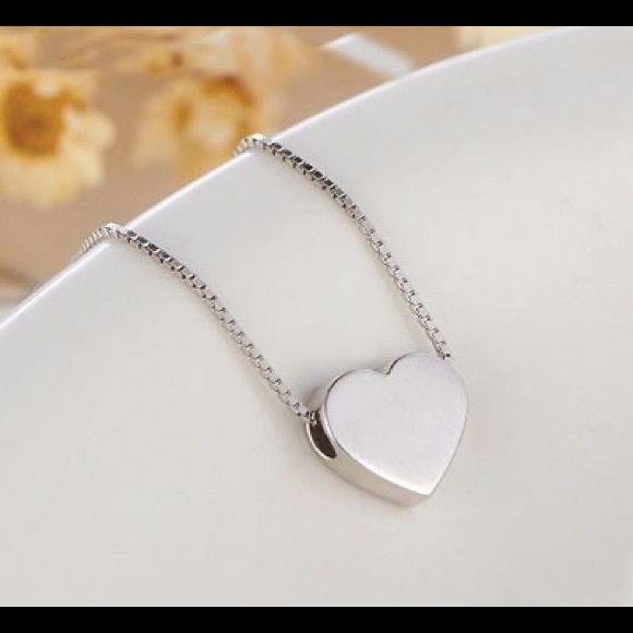 Jewelry - 🌷 STERLING SILVER (925) HEART NECKLACE, DENT SALE
